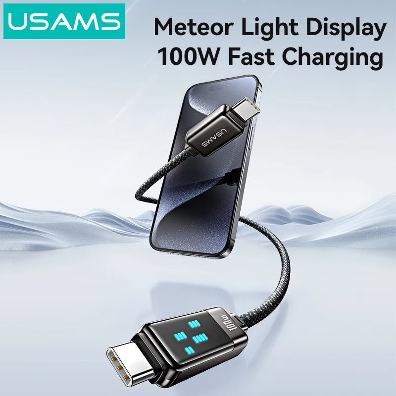 USAMS 100W Fast Charging USB-C Cable