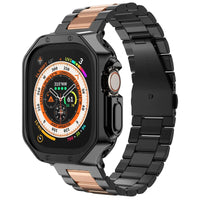 Protective TPU Case and Metal Bracelet Strap for Apple Watch