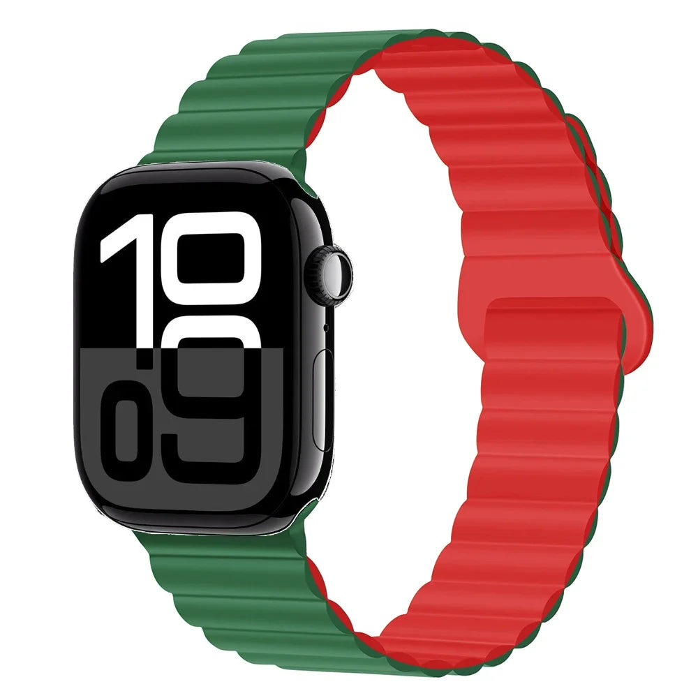 Lightweight Silicone Magnetic Band for Apple Watch