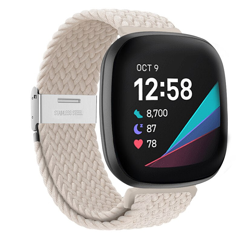 Braided Nylon Strap for Fitbit Versa 4