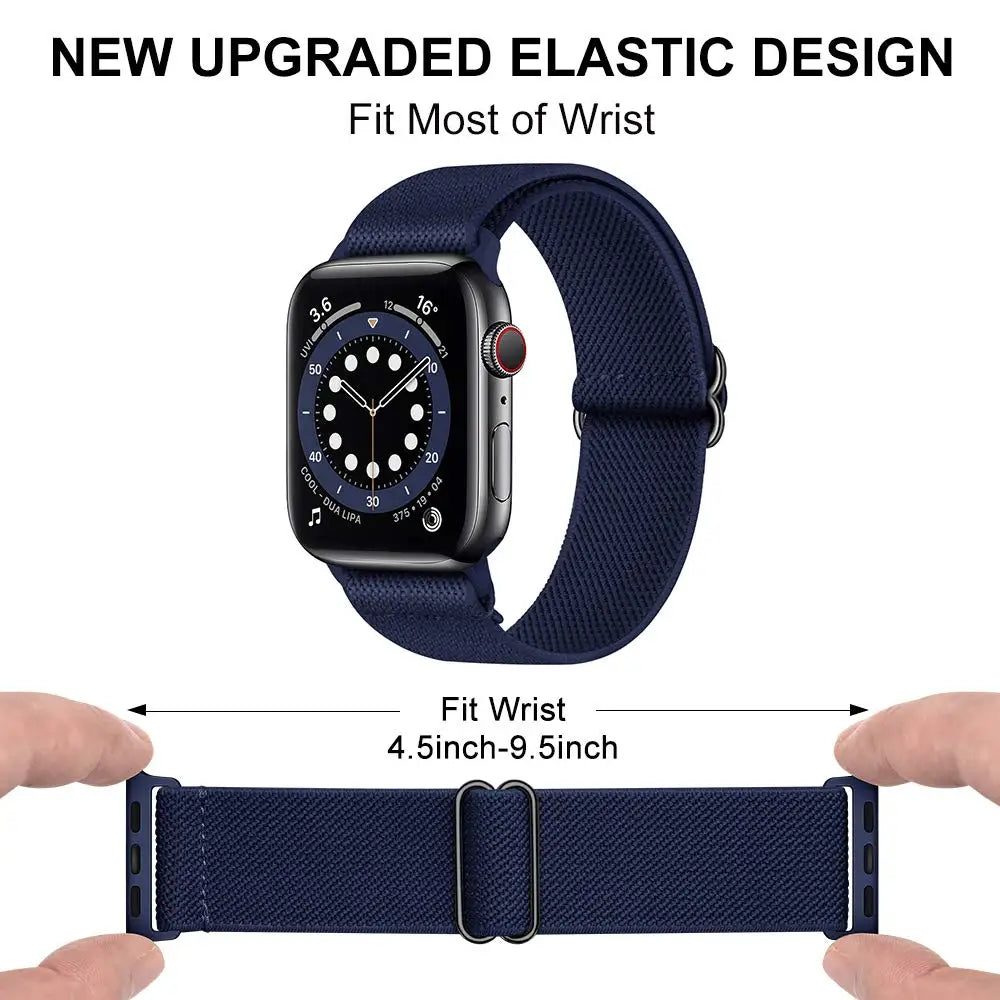 Elastic Nylon Scrunchie Strap for Apple Watch