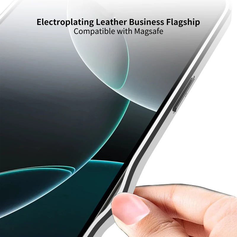 Stylish Magnetic Z Shape Business Case for iPhone 16 Series