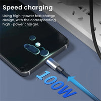 USLION PD 100W Digital Display USB Type-C Cable – Fast Charging & Data Transfer