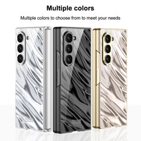 Wave Pattern Magnetic Hinge Hard PC Case with Screen Protector for Samsung Galaxy Z Fold 6