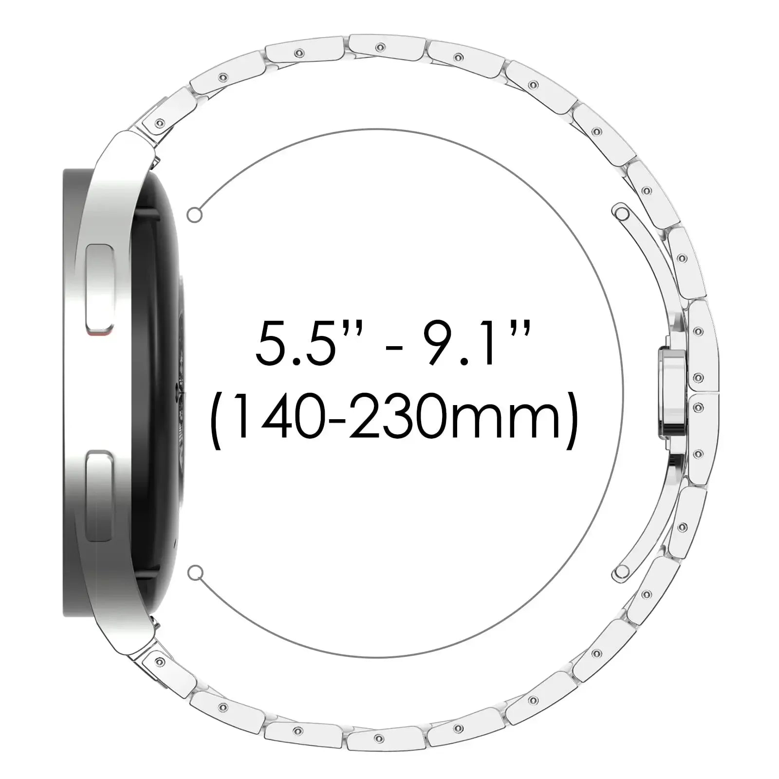 Stainless Steel Strap for Samsung Galaxy Watch 6 and Galaxy Watch 6 Classic