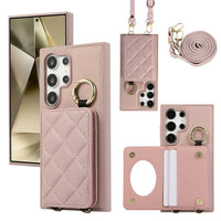 Protective Crossbody Leather Case with Card Holder for Samsung Galaxy S23 Series