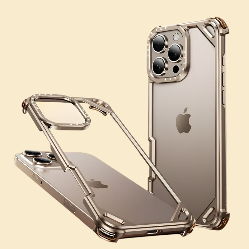 Ultra-Thin Aluminum Alloy Shockproof Metal Frameless Case for iPhone 15 Pro and iPhone 15 Pro Max