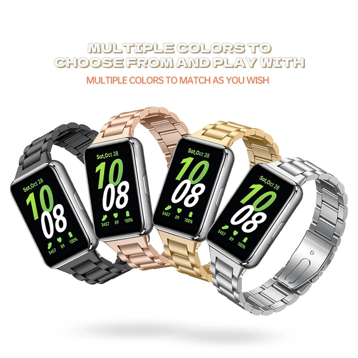 Stainless Steel Metal Strap Bracelet for Samsung Galaxy Fit3