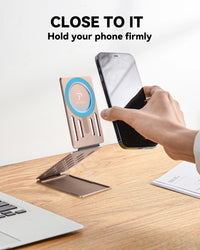 Adjustable Metal Tri-Fold Universal Magnetic Phone Stand