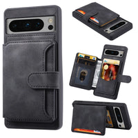 Vintage PU Leather Wallet Stand Case with Card Holder for Google Pixel 8 Series