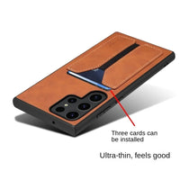 Leather Wallet Phone Case with Card Holder for Samsung Galaxy S23 Series