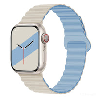 Lightweight Silicone Band with Magnetic Buckle for Apple Watch