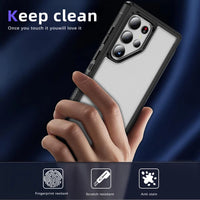 Frosted Anti-Slip Magnetic Suction Wireless Charging Phone Case for Samsung Galaxy S24 Series