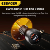 Essager 100W PD3.0 Dual Port Car Charger