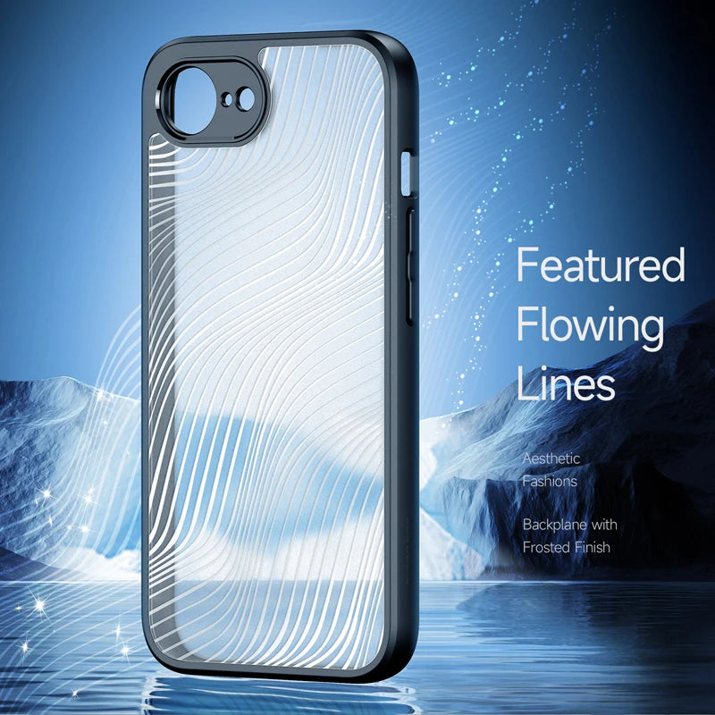 Shockproof Matte Transparent Case for iPhone 16e