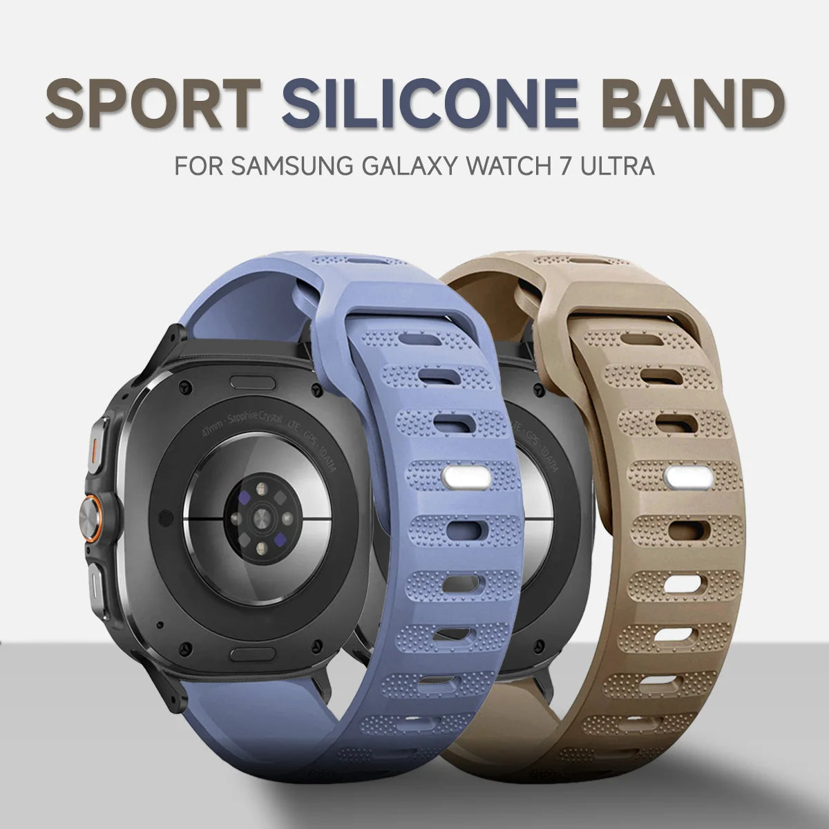 Quick Fit Sports Silicone Strap for Samsung Galaxy Watch Ultra