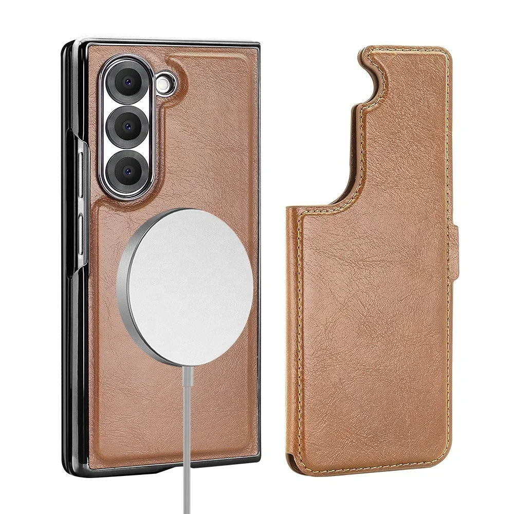 2-in-1 Detachable Magnetic Wallet Leather Case for Samsung Galaxy Z Fold 6