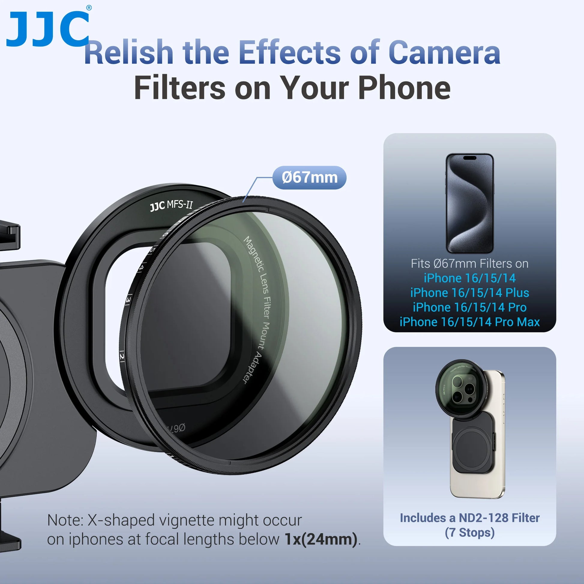 JC 67mm Magnetic Phone Lens Filter Adapter