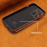 Luxury Leather Flip Wallet Case for iPhone 15 Series