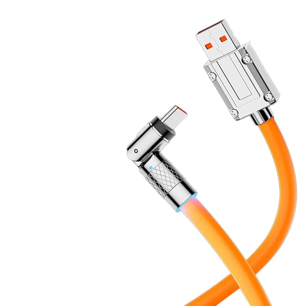 USLION 540° Rotating 120W 6A Type C Cable