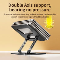 Foldable Aluminum Alloy Laptop Stand – Ergonomic & Portable Design