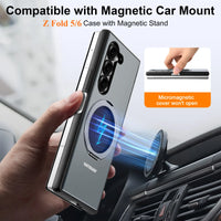 Full Coverage Protective Case with 360° Rotation & Magnetic Kickstand for Samsung Galaxy Z Fold 6