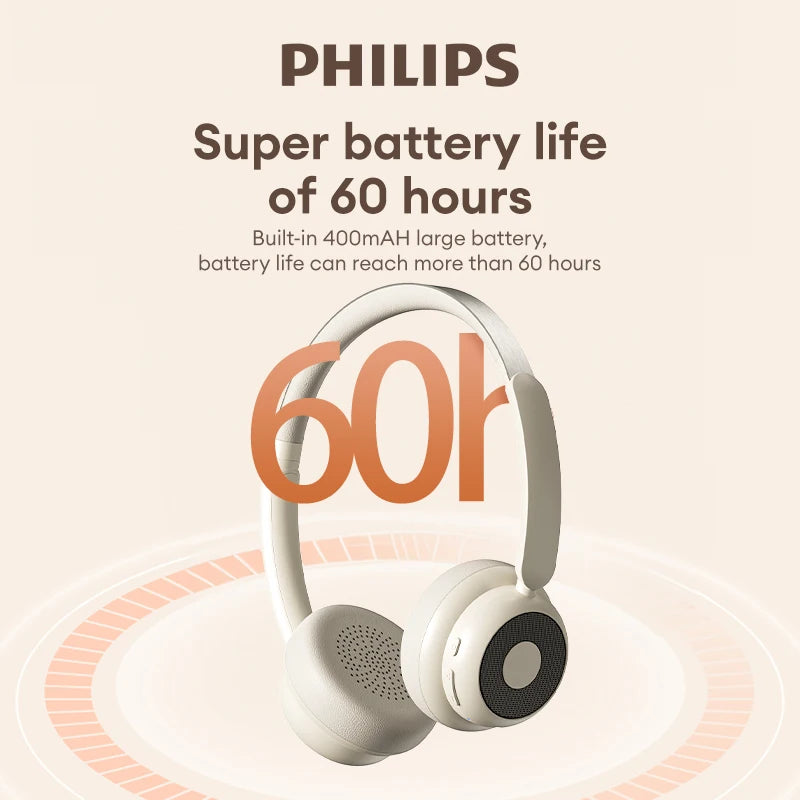 Philips TAH1129 Bluetooth 5.4 Retro Wireless Headphones