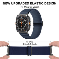 Sport Elastic Nylon Scrunchie Strap for Samsung Galaxy Watch Ultra – Trendy & Comfortable