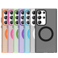 Luxury Frosted Magnetic Silicone Case for Samsung Galaxy S23 Ultra