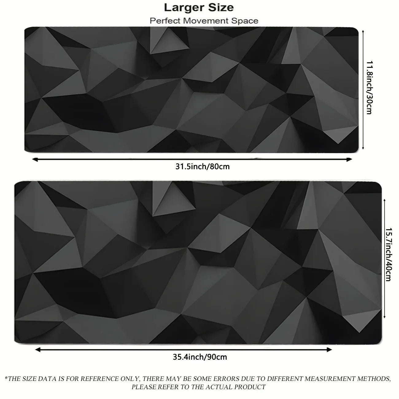 Non-Slip Large Geometric Mouse Pad