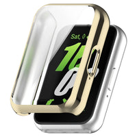 Plating TPU Protective Case with Full Coverage Screen Protector for Samsung Galaxy Fit3