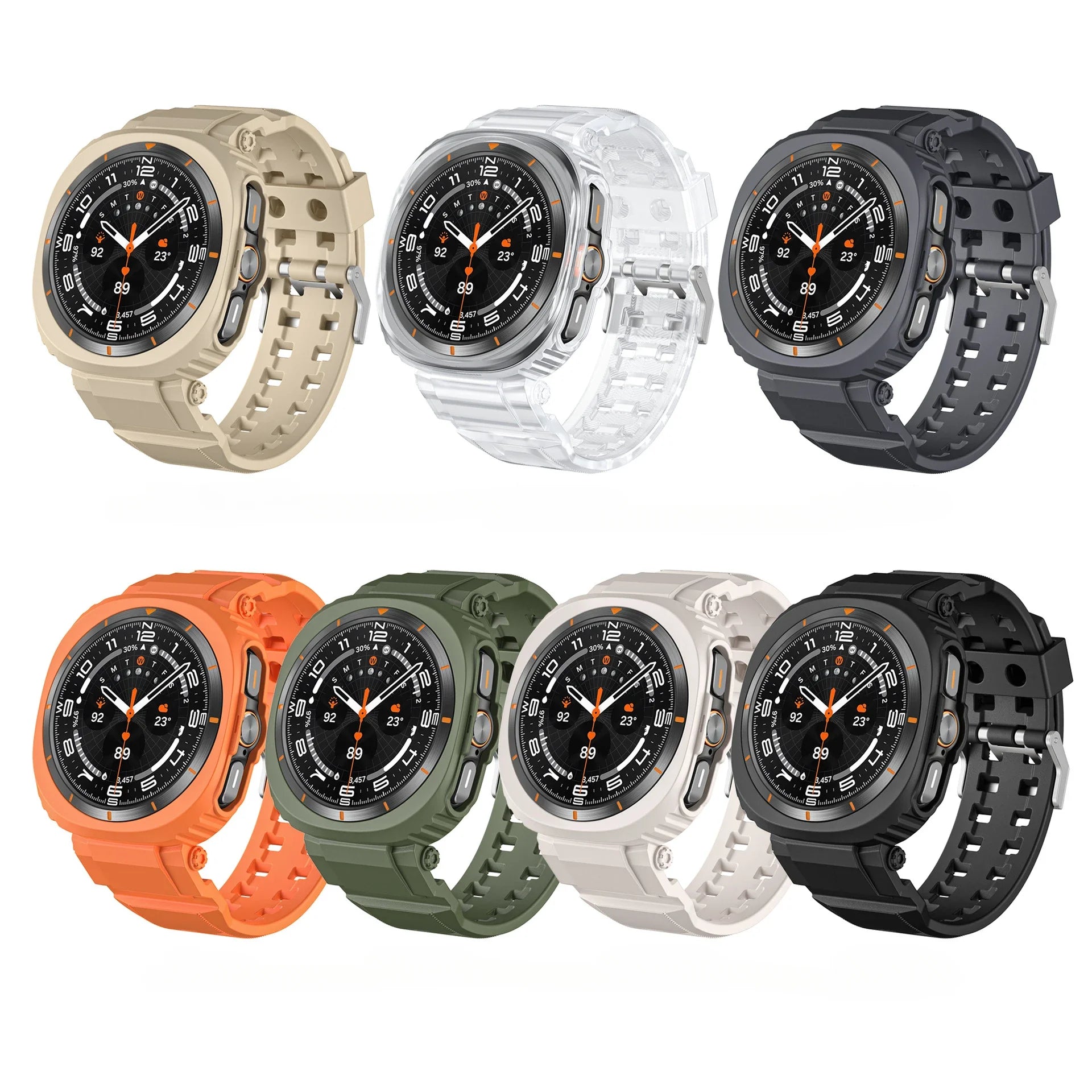 Sports Silicone Case & Strap for Samsung Galaxy Watch Ultra