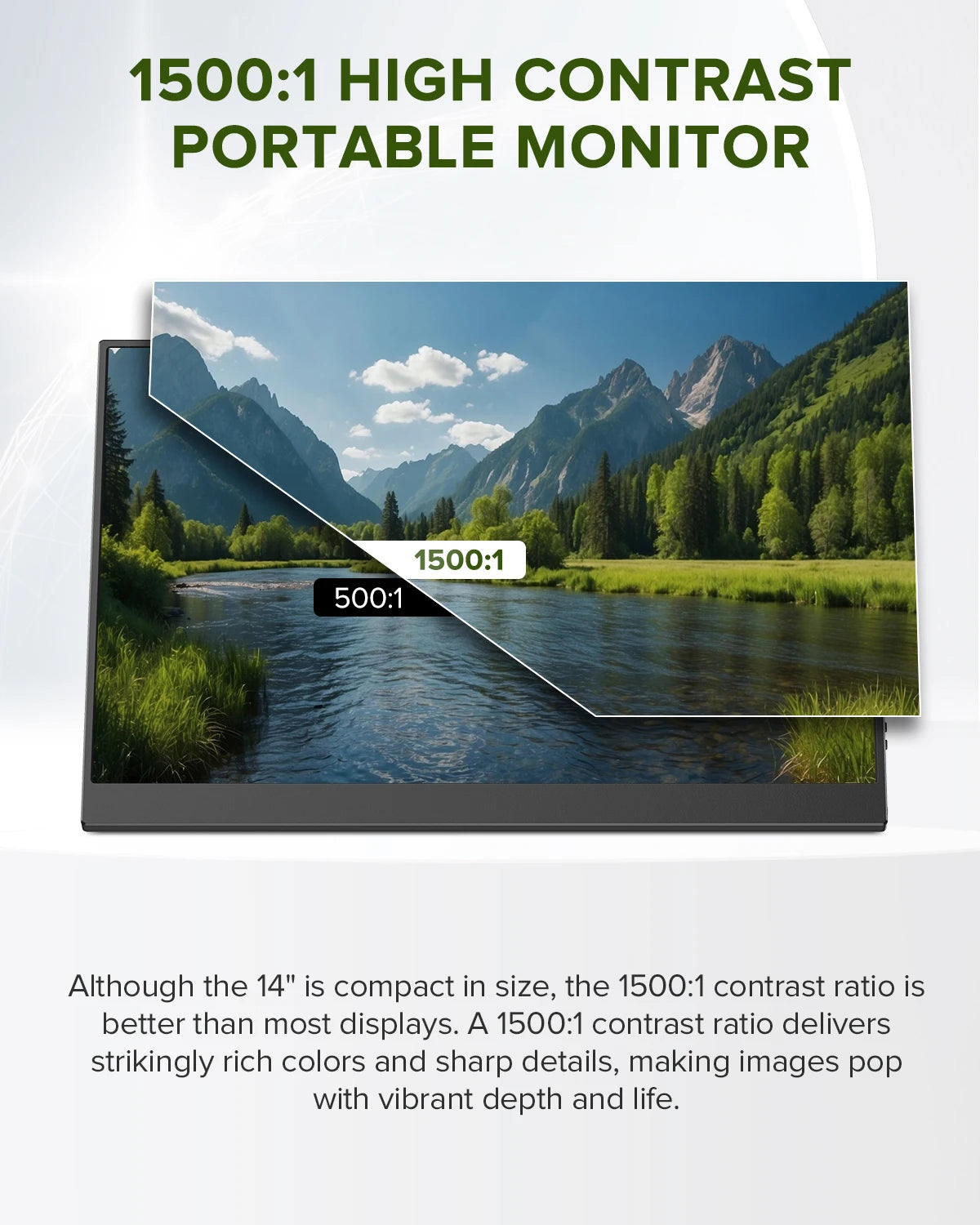 UPERFECT 14" 2K Portable Gaming Monitor