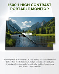 UPERFECT 14" 2K Portable Gaming Monitor