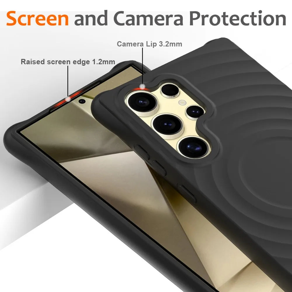 Silicone Magnetic Phone Case for Samsung Galaxy S25 Series