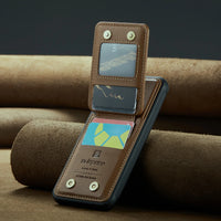 Vertical Magnetic Stand Leather Wallet Case for Samsung Galaxy S24 Series