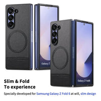 Oblique Cloth Texture Magnetic Case for Samsung Galaxy Z Fold 6