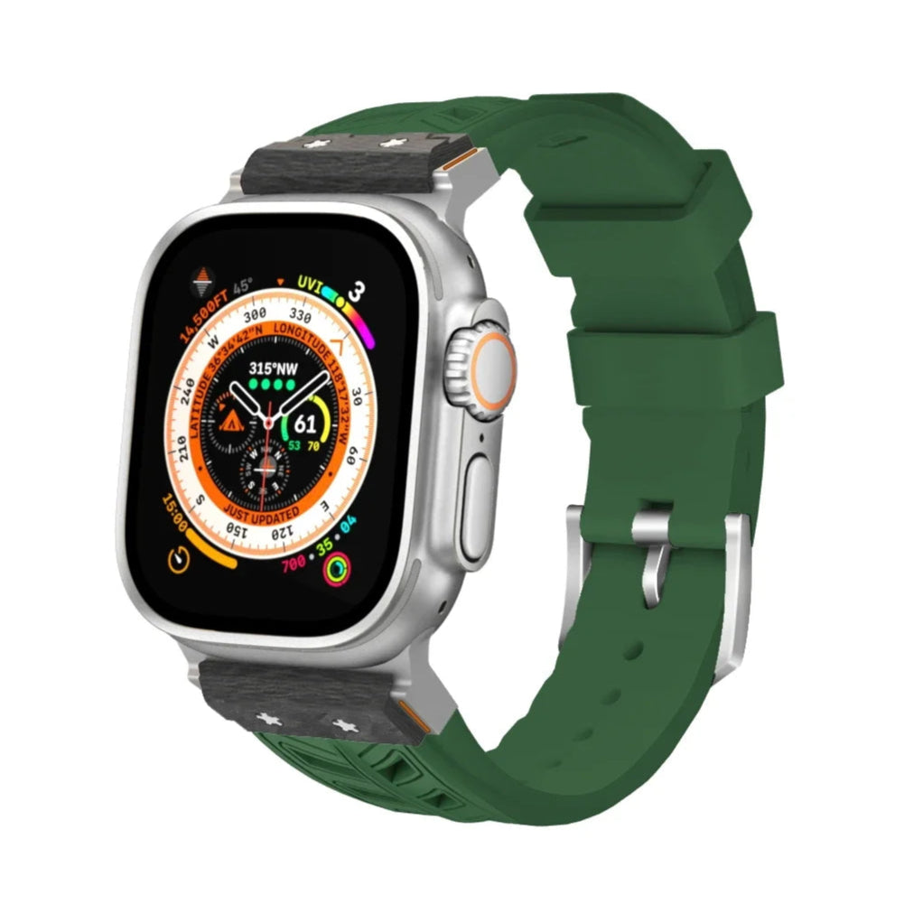 Carbon Fiber Fluororubber Strap for Apple Watch