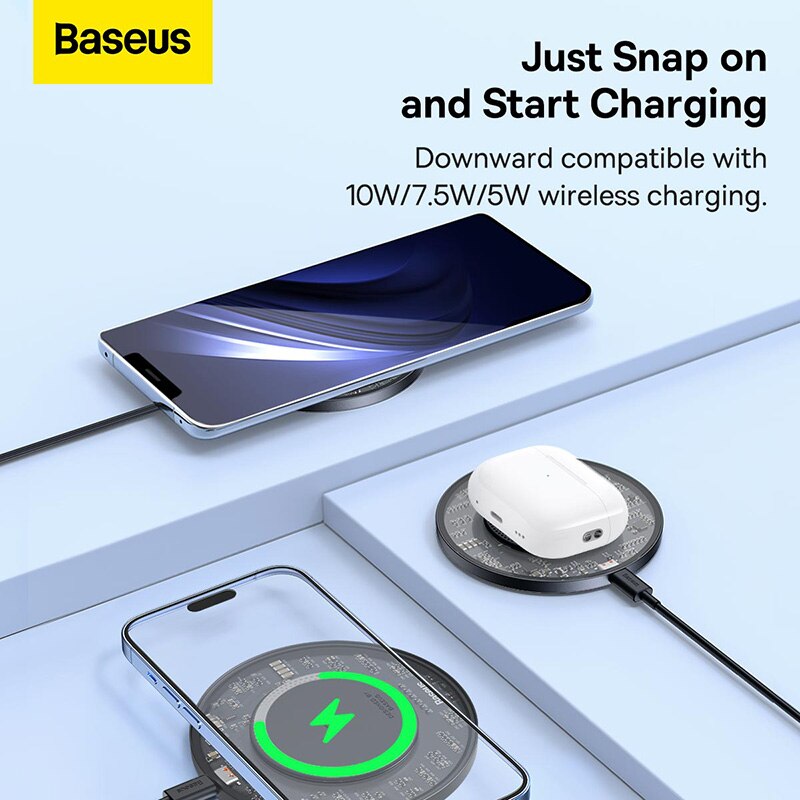 Baseus 15W Qi Wireless Fast Charging Pad