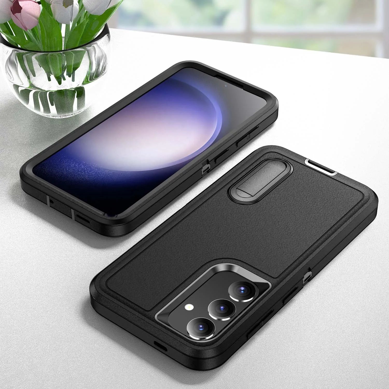 Strong Armor Kickstand Case for Samsung Galaxy S24 Series