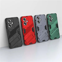 Punk Style Hard Armor Bracket Shockproof Protective Bumper Case for OPPO A79 5G