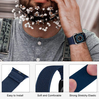 Elastic Nylon Scrunchie Strap for Apple Watch