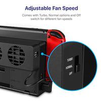 Nintendo Switch Game Console Dock Cooling Fan