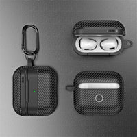 Fiber Texture Shockproof Case for AirPods Models