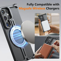 Shockproof Magnetic Frameless Metal Case for Samsung Galaxy S24 Ultra