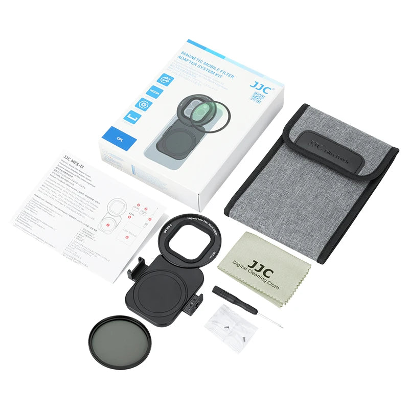 JJC 67mm Magnetic CPL Filter Adapter Kit for iPhone