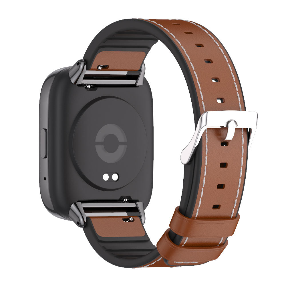 Breathable Leather Watch Band Strap for Redmi Watch 3 Active