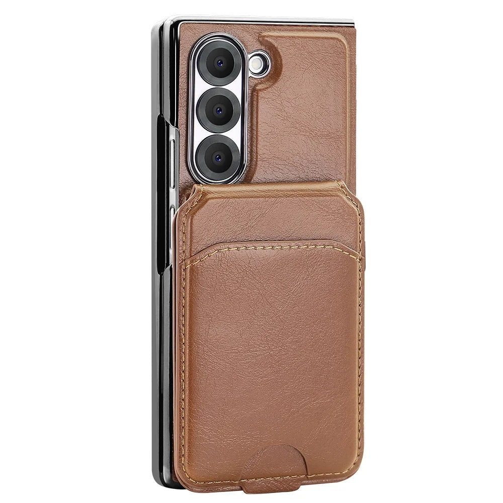 RFID Blocking Leather Wallet Case for Samsung Galaxy Z Fold 5