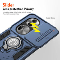 Shockproof Armor Slide Camera Lens Protection Ring Stand Phone Case for OPPO Reno 11 Series