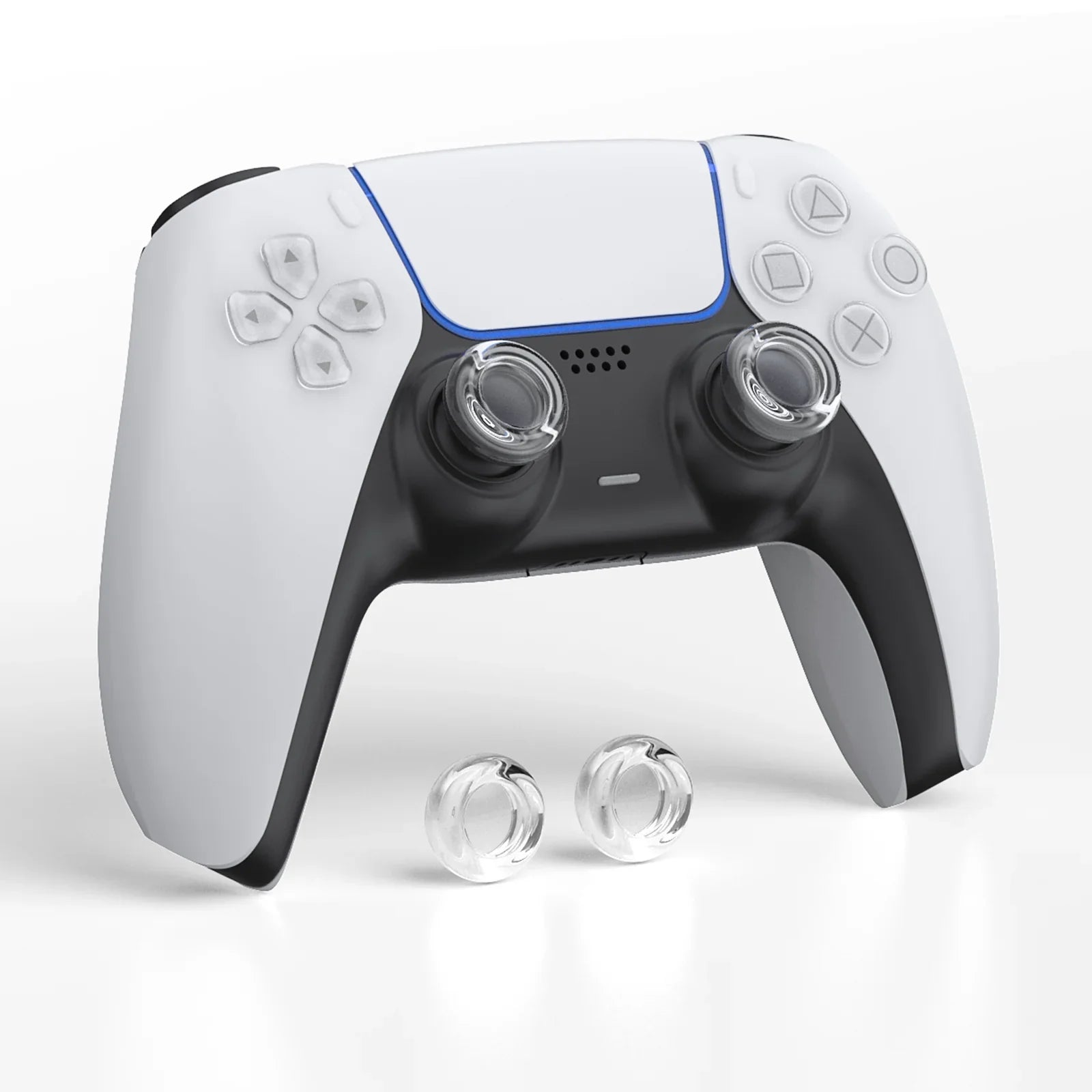 Transparent Thumb Grip Caps for PlayStation 5 Controller